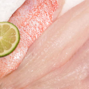 Roodbaars met huid losse filet